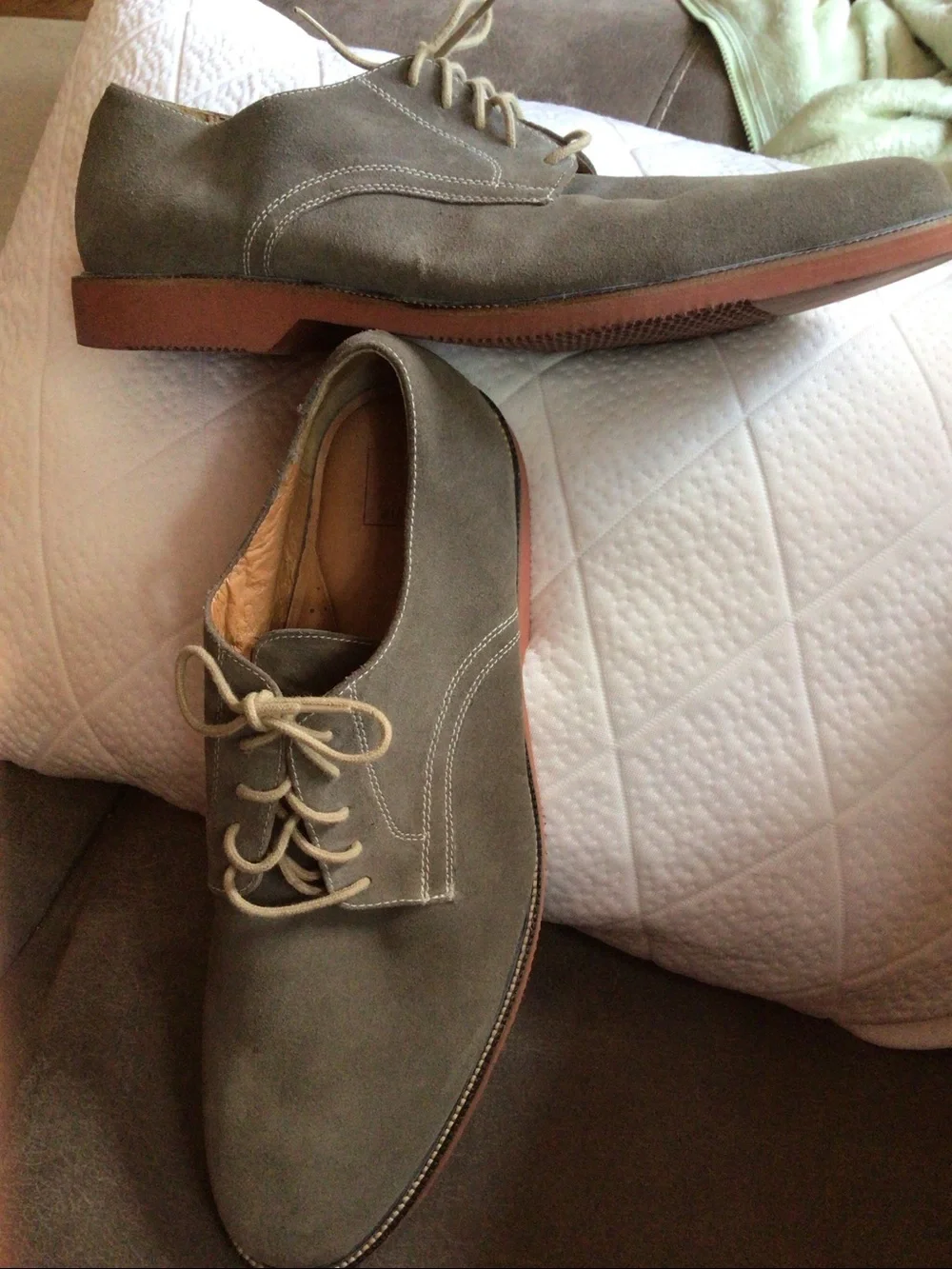 14th & Union Taupe Suede Derby Shoes